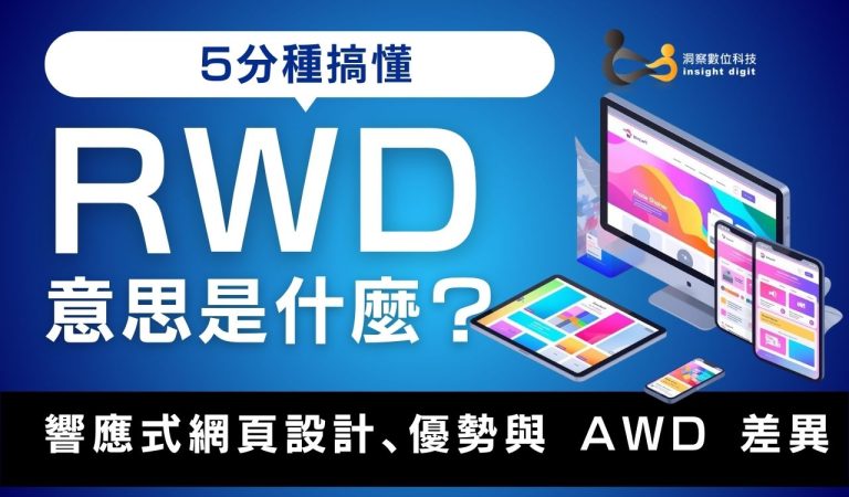 響應式網頁設計RWD意思是什麼？ RWD定義與多裝置顯示範例。